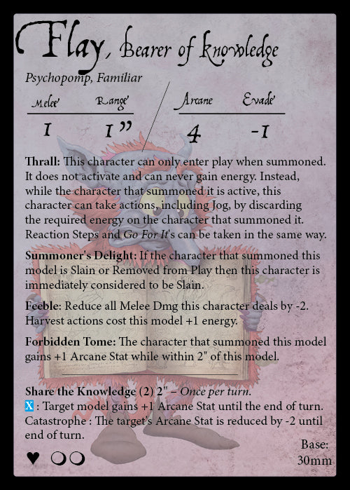 Stat Card: Flay, Bearer of Knowledge