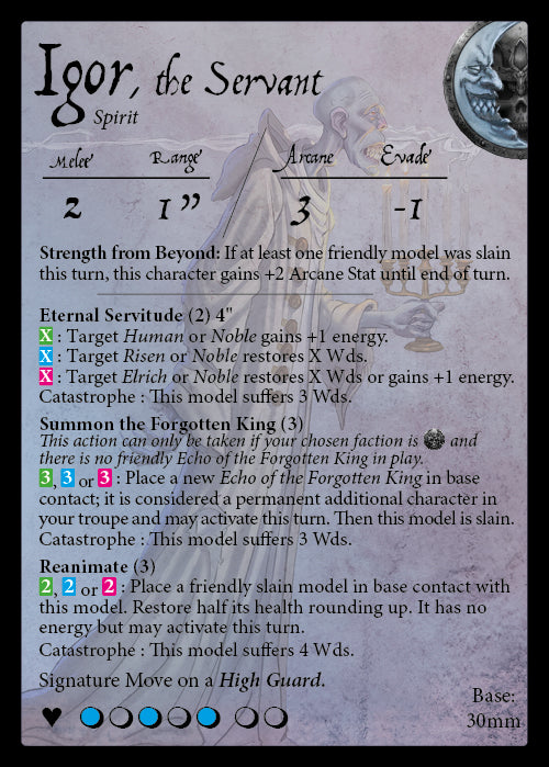 Stat Card: igor the Servant
