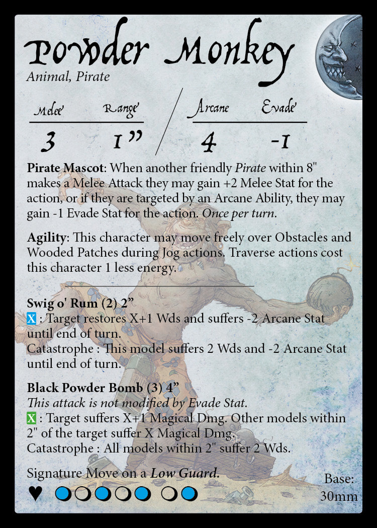 Powder Monkey Character Powder Monkey – MoonstoneGame